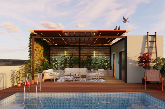 Modern Garden Pergola